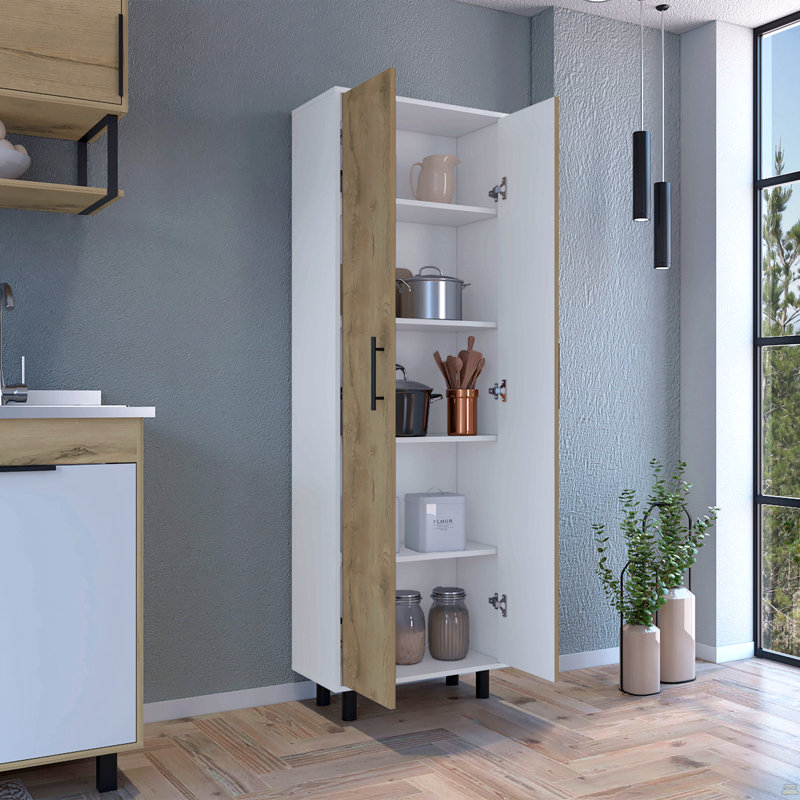 Multistorage Manacor, cinq tablettes, Multi-couleur