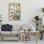 Cadre flottant coloré avec conservateur papillon, design par Diannart