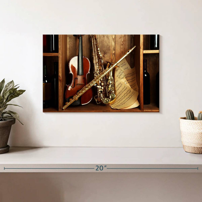 Abarca, instruments de musique classique, H 12 po x l 8 po