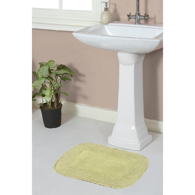 Maytham Bath Rug, Green, Rectangle - 17" W x 24" L