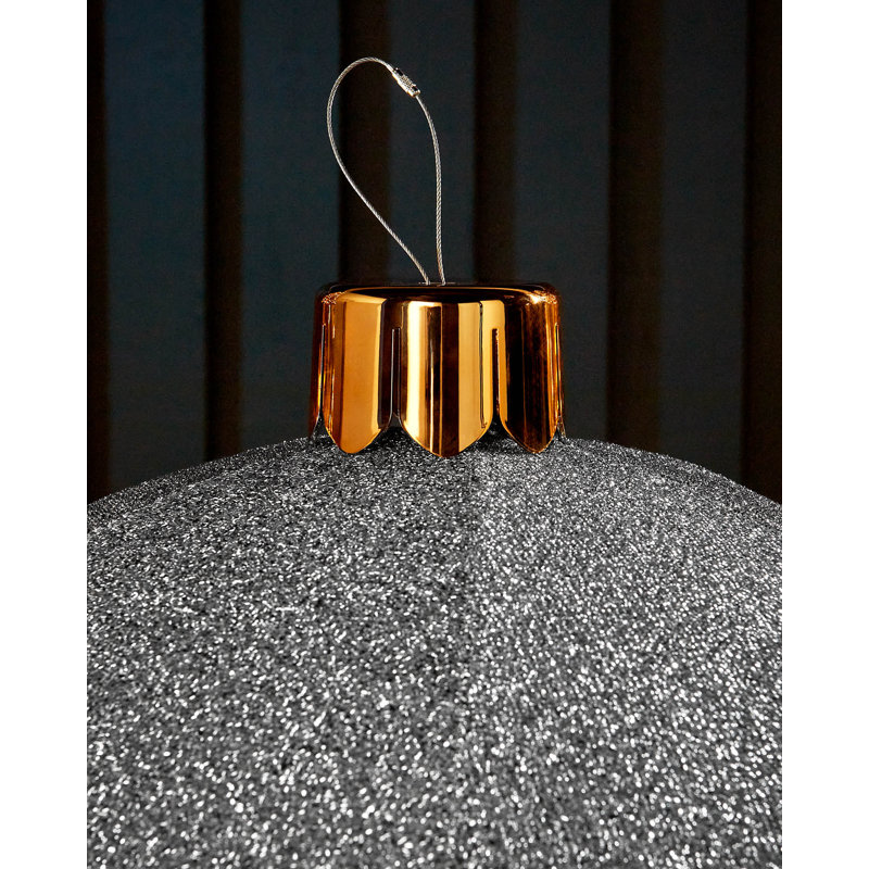 PVC Bauble, Silver, 66.04cm H x 66.04cm W x 66.04cm D