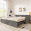 Amalio Upholstered Linen Daybed with Trundle Bed