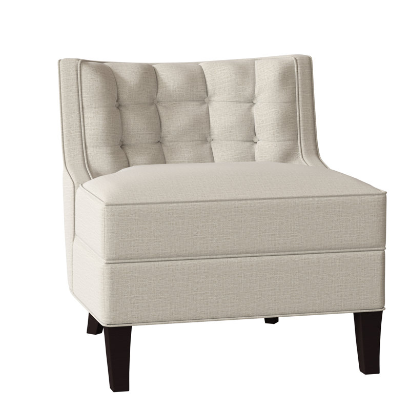 Social Tufted Slipper Chair, Margaret Tangelo, Vintage Ebony