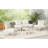 6 Patio Furniture : Half Moon Sectional Design, 2 Coffee Tables, Pe , Tempered Glass, And 4 Comfortable Removable Pillows Furniture: Design With-1328054228-1328054233