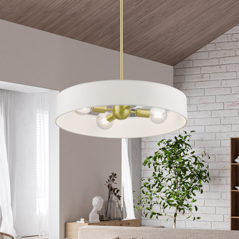 Luminaire suspendu tambour 4 lumières