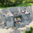Outdoor Kitchen Island With Stainless Steel Top, 1 Drawer, Storage Shelves, Sturdy Spice Rack, Paper Towel Rack, 5 S-hook Hangers, And A Bottle Opener-111657637