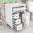 24-Inch Bathroom Vanity with Ceramic Sink, Adjustable Shelves and 4 Drawers-31395778