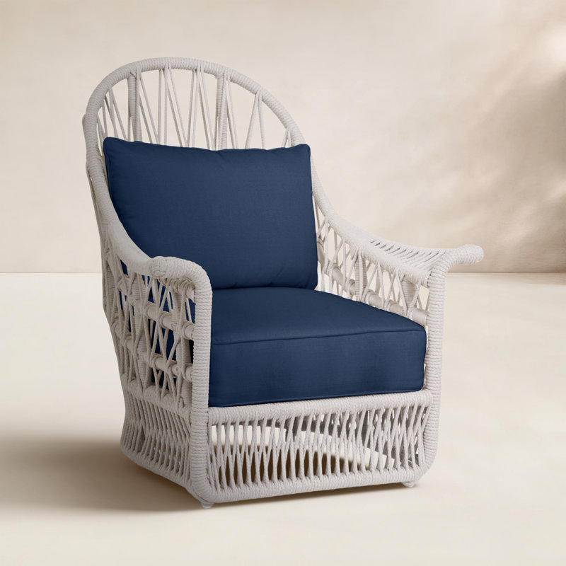 Dana Outdoor Lounge Chair , Sunbrella® Cushions Included, Spectrum Indigo Sunbrella®