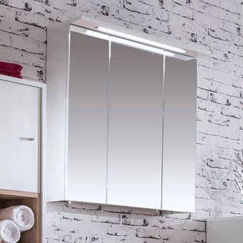 Profil Mirror Cabinet, White