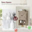 Armoire murale Farmhouse avec tablette réglable, armoire de rangement murale à 3 niveaux avec crochets et tablette ouverte, rangement compact pour la salle de bain, la cuisine et le salon