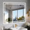 Modern 40X32 Inch Frameless LED Bathroom Mirror,Smart Mirror