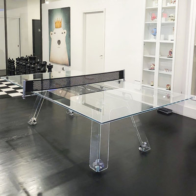 High-End Indoor / Outdoor Table Tennis Transparent Tempered glass