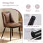 Modern Linen/Suede Upholstered Dining Chair with 8cm Thickened Cushion-417306418-417306425