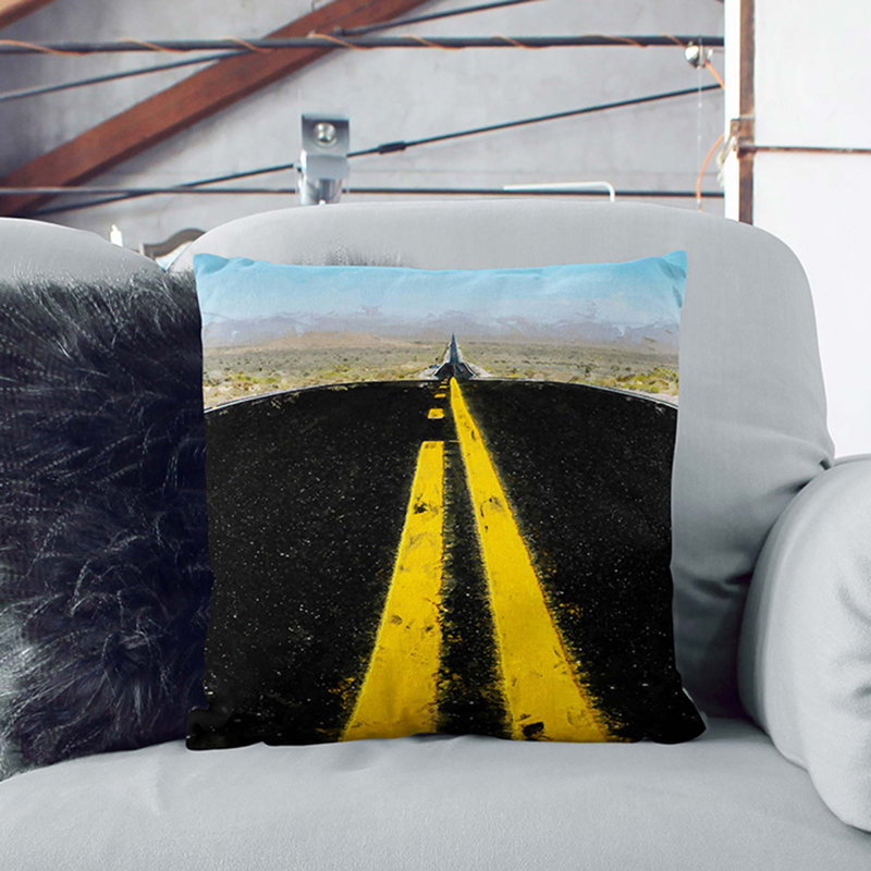 Square Cushion, 40cm H x 40cm W x 15cm D, Stone
