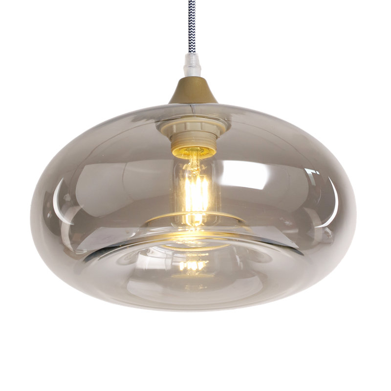 Aeyden 1 - Light Dome Pendant, Smoke, Gold