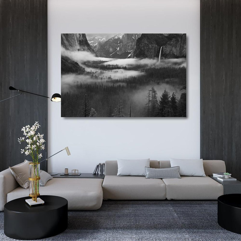 Art sur toile tendue Loon Peak® Zeng, Hong, brouillard flottant dans la vallée de Yosemite, H 33 po x l 48 po