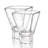 JoyJolt Carre Square Martini Glass, 8oz.