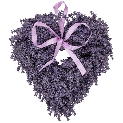 16 " Lavender Plastic Wreath