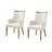 Sara Farmhouse 19"H Upholstered Back Arm Chair with Solid Wood Legs-1593797062