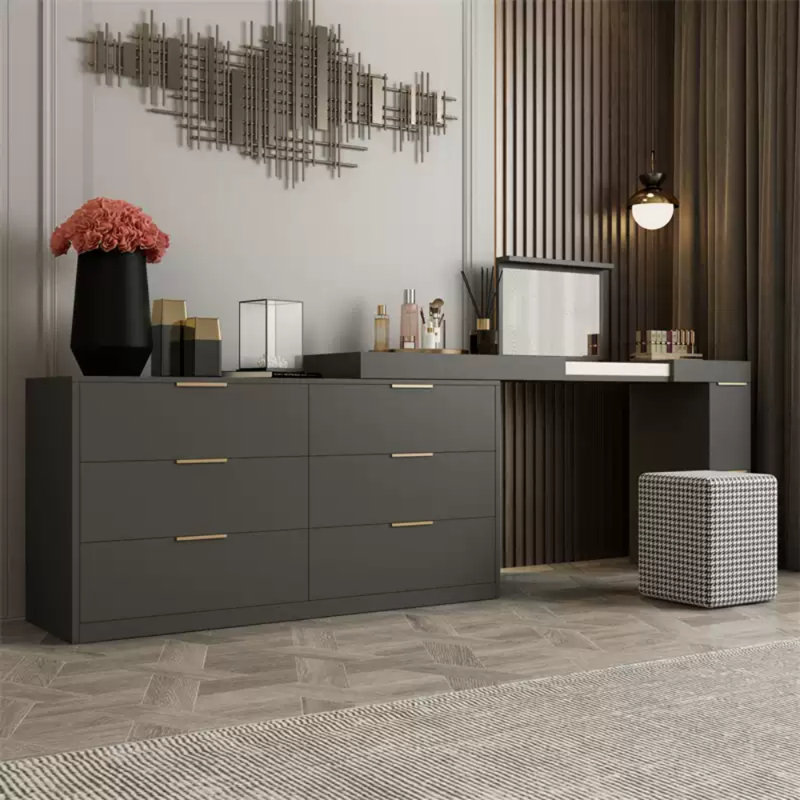 Multi-Purpose Bedroom Dresser, Gray