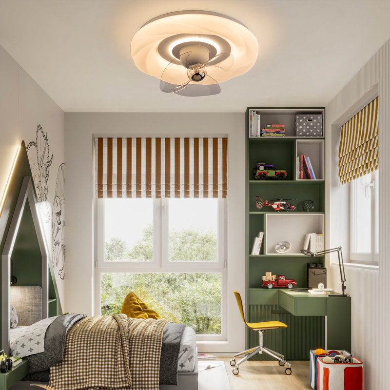 Ventilateur de plafond 18,89 po avec lumières DEL Divleen