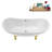 71" Streamline Clawfoot Tub,Tray,Drain and Clawfeet-101628940-102360907