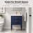 Deon Collection Single Bathroom Vanity with Porcelain Top-143281766-228218494