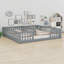 Double Floor Bed With Fence, Guardrails-1220571450