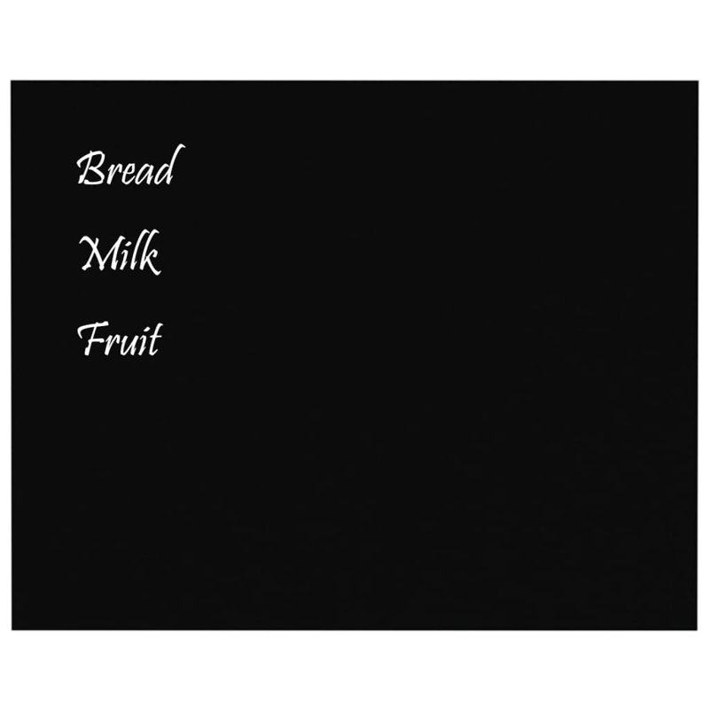Black Tempered Glass Magnetic Wall Board 19.7" x 15.7"