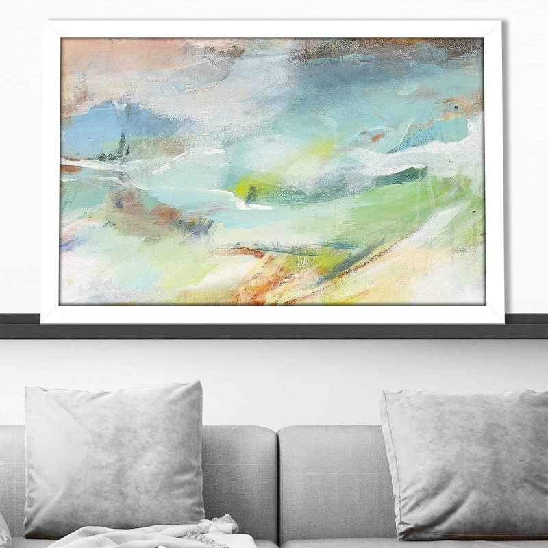 «Poss Possoss II Crop» - Peinture, Cadre blanc, H 33,5 po x l 49,5 po x P 1 po