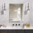 Frameless Rectangle Full Length Metal Wall Mirror Set Home Gym Mirror with Tempered Glass-1881856707