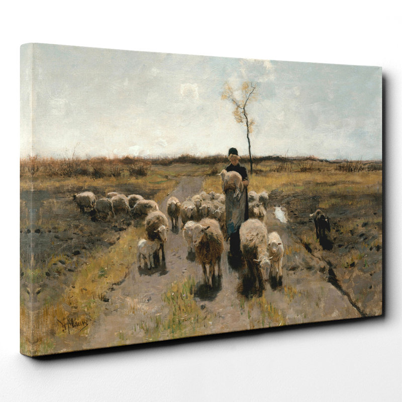 Anton Mauve - Wrapped Canvas Painting, 70cm H x 100cm W