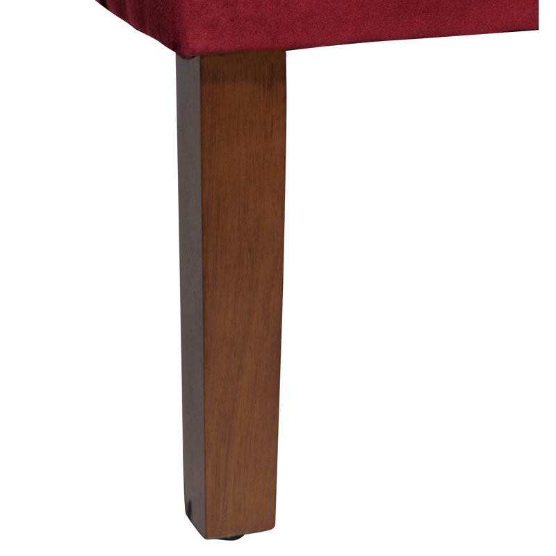 Fauteuil d'appoint incurvé Daryann, Polyester merlot baie