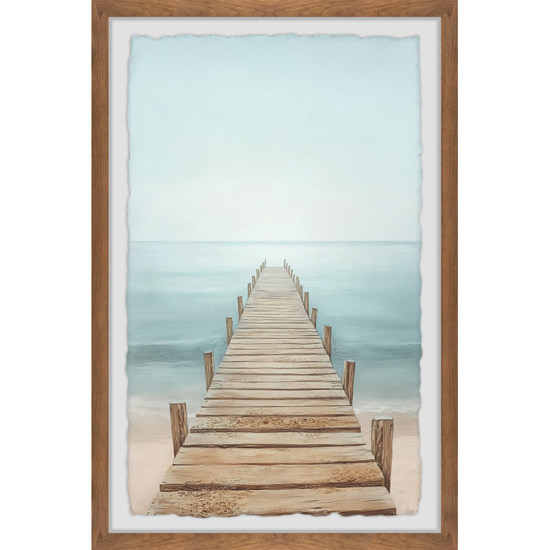 «Wooden Pathway», reproduction encadrée, H 18 po x l 12 po