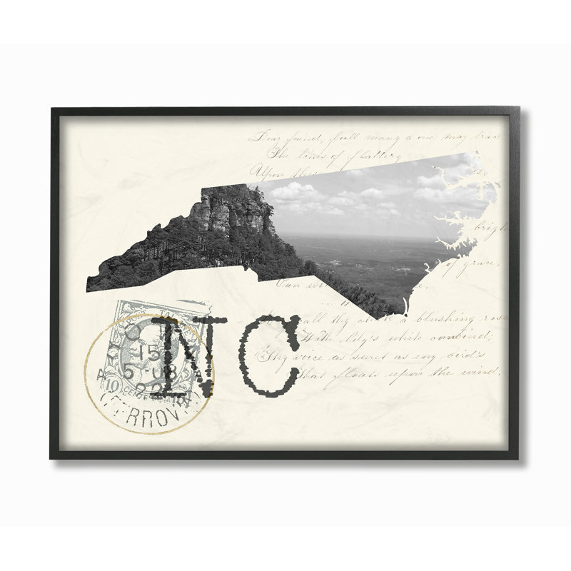 «North Carolina, photographie en noir et blanc sur papier crème» par Daphne Polselli, impression, Giclée encadrée noir minuit