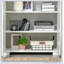 Garde-manger industriel blanc avec placard et tablettes