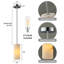  Luminaire suspendu pour îlot de cuisine 1pc à intensité variable-1605015218