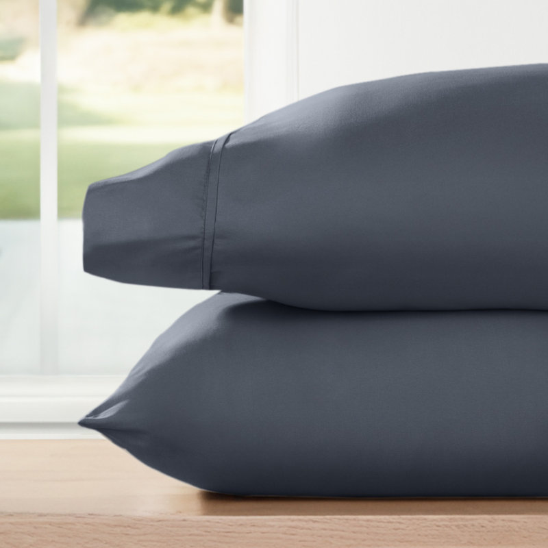 Ensemble de 2 taies d'oreiller en microfibre ultra douce, Taie d'oreiller très grande, Bleu