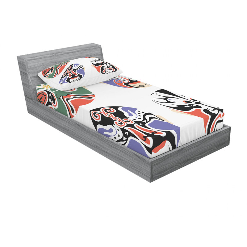 Microfiber Sheet Set, Twin Sheet Set with Fitted Sheet