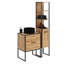 Metal Freestanding Bathroom Storage Furniture Set
