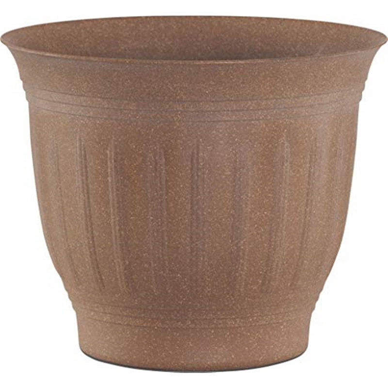 Eimy Pot Planter, 7.5" H x 8" W x 12" D, Brown