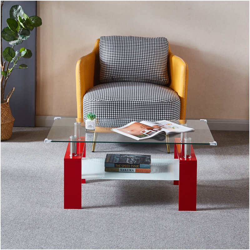 Table basse Artisan, Rouge