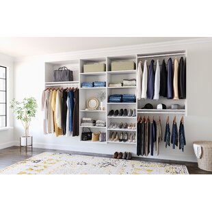 Woodcrest White Premier Closet Organizer l John Louis Home