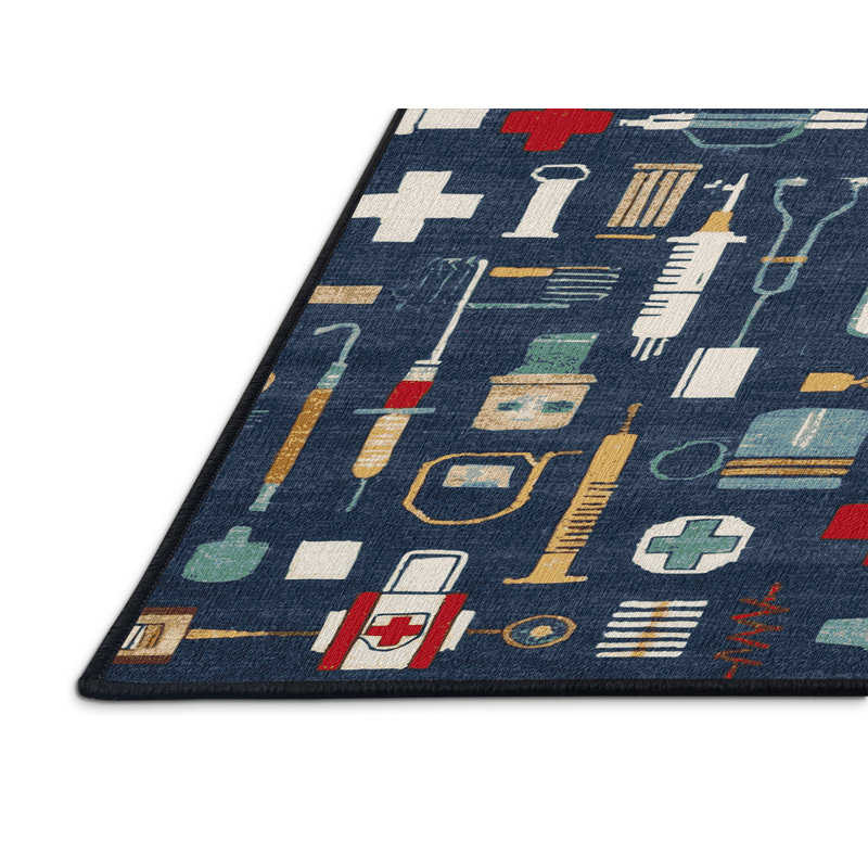 Tapis gris lavable à la machine, Rectangulaire 8 pi x 10 pi