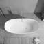 Baignoire autoportante ovale en pierre artificielle de 65 po x 30 po Biocura-80712778