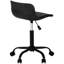 Chaise de bureau à hauteur ajustable - Design ergonomique, aspect cuir noir, base 5 pour enfants ergonomique, revêtement, pivotant sur 360 °