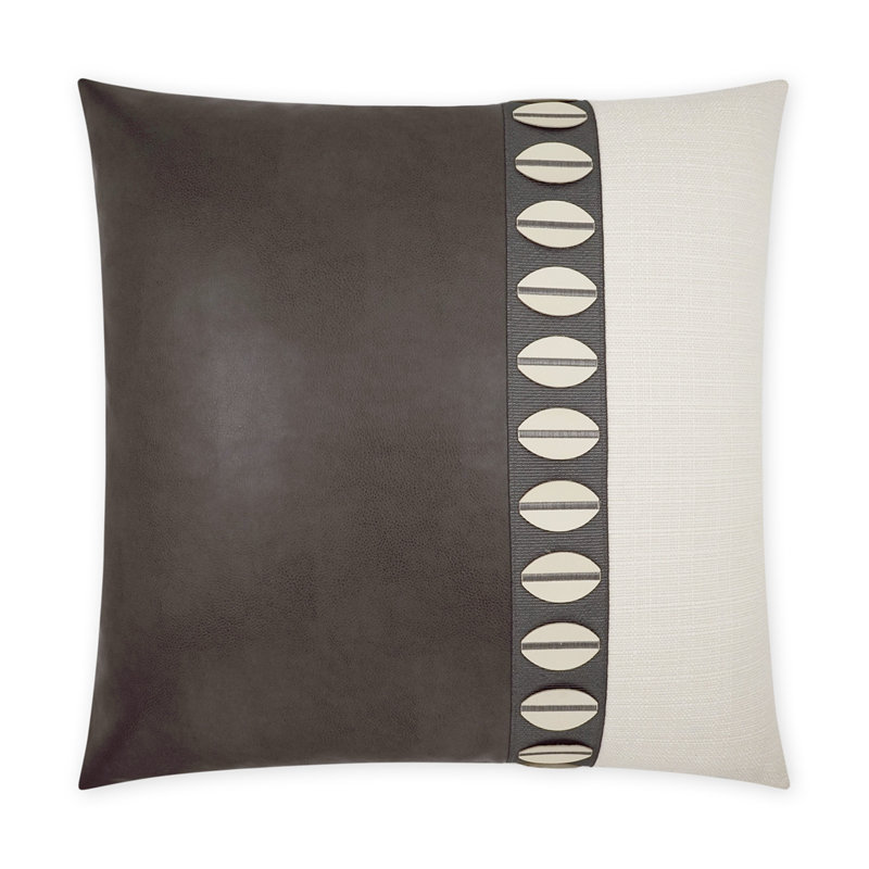 Coussin Paros, Carré 20 po, Ivoire