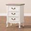 Solid + Manufactured Wood Bedside Table-325432830