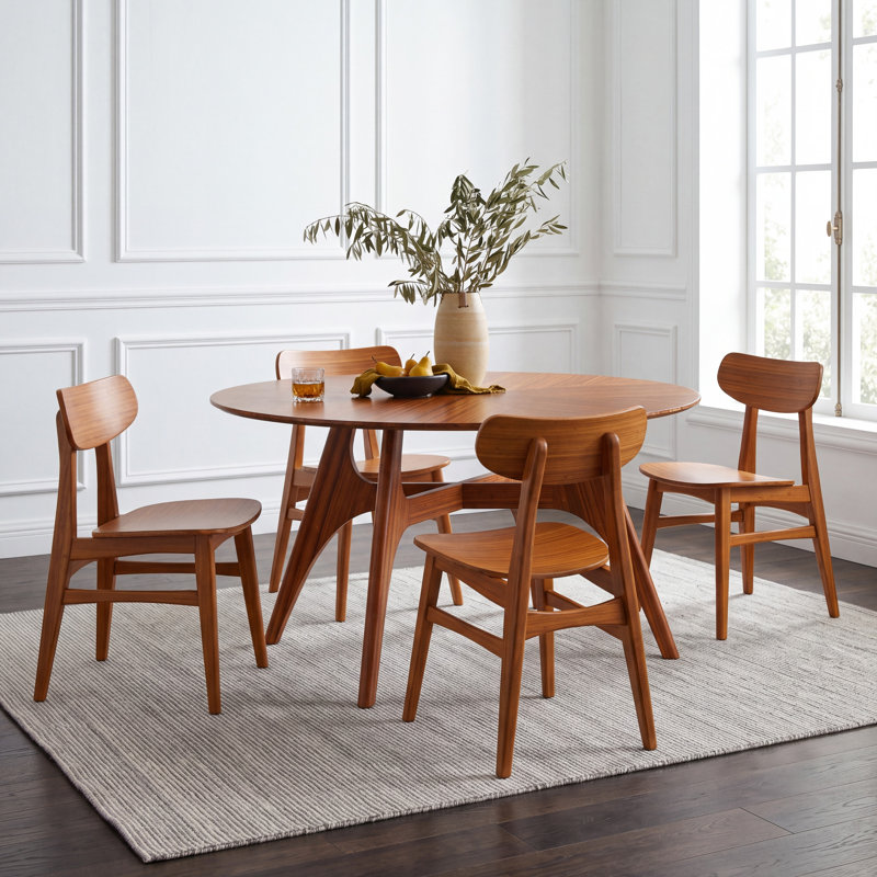 Solid Wood Base Dining Table