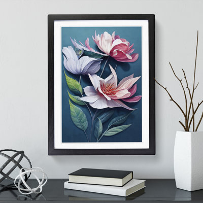 Artsy Flowers - Single Picture Frame Print